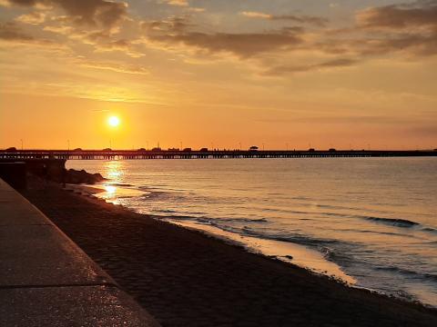 Sunset over Ryde Pier